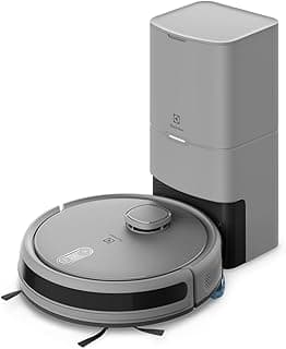 Aspirador de pó robô Electrolux ERB80 cinza e preto com base de carregamento
