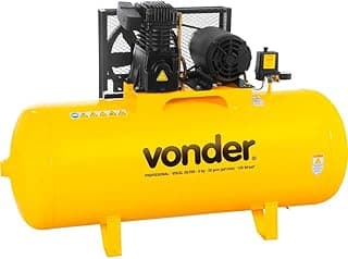 Compresor ar Vonder 20/200 trifásico 220v/380v amarelo