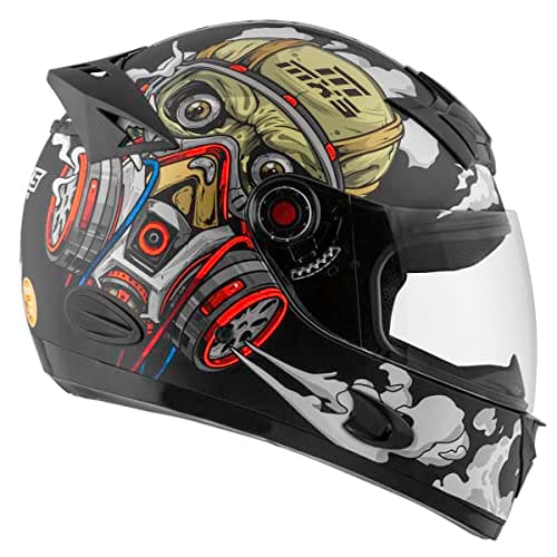 Capacete Fechado Mixs Helmets MX5 VÍrus Fosco Tam. 58 Bege 58