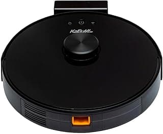 Robô Aspirador de Pó KaBuM! Smart 700, preto, controle via aplicativo, visão superior