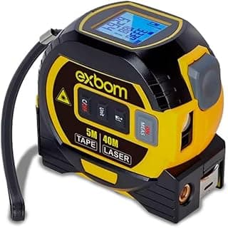Trena Laser Digital 3 em 1 40m + Fita 5m LCD Retroiluminado