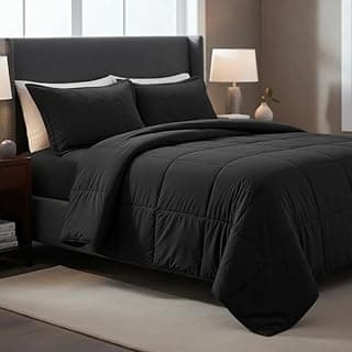 Edredom Queen Percal 400 Fios Extra Grosso Hotel Premium – Toque Ultra Macio (Preto)