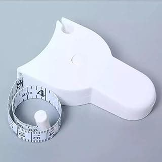 Fita métrica retrátil branca de 150 cm para medição de circunferência