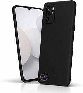 Capa de Silicone Preta para Xiaomi Redmi Note 10 4G/10S, Anti Impacto, Toque Aveludado