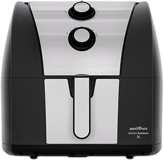 Air Fryer Britânia BAF90A Redstone Antiaderente 9L Preto Inox 220V