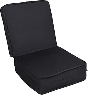 Colchão Dobrável Solteiro Preto, Espuma de Memória D28, 188x88x17cm, Conforto Médio Firme, Tecido Poliéster