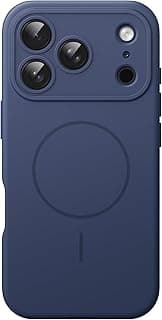 Capa magnética JETech para iPhone 17 Pro Max, azul escuro, MagSafe compatível