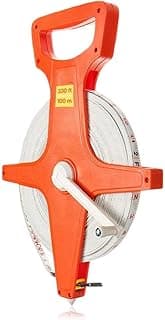 Trena fita métrica 100 metros fibra de vidro flexível
