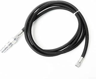 Mangueira de aerógrafo de nylon preto de 1,8 m com conector BSPT