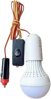 Lâmpada LED 12V com controle remoto e fonte de alimentação