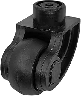 Roda rodízio preta para robô aspirador frontal