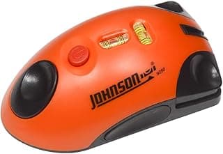 Nível a Laser Johnson 9250 em Forma de Mouse, Laranja com Detalhes em Preto