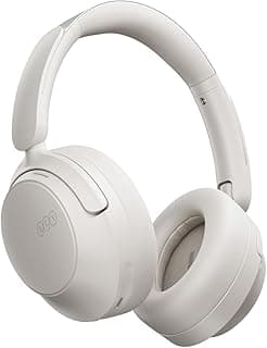 Fones de ouvido Bluetooth QCY H3S brancos com cancelamento de ruído ativo