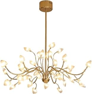 Pendente Tsuki Bella Iluminação Tsuki Bronze/ Transparente 97 Cm X 48 Cm