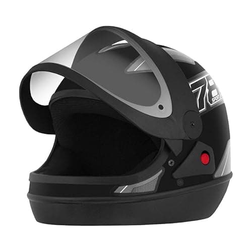 CAPACETE FECHADO PRO TORK NEW SPORT MOTO PRETO FOSCO - CINZA TAM. 60