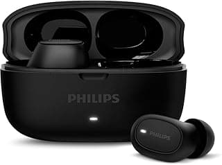Fone de ouvido sem fio Philips TWS TAT2500BK com estojo de carregamento aberto
