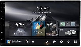 Central Multimídia Universal Adak G2 Tela QLED de 7" Polegadas 2GB Ram 64GB Carplay e Android Auto + Câmera de ré
