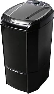 Lavadora de Roupas Suggar Lavamax Eco Maior Batedor 10kg Preta 220V