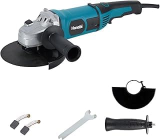 Hanabi Esmerilhadeira com Controle de Velocidade 110v 180mm 7 Polegadas 2000W Lixadeira Esmerilhadeira Profissional com 6 Velocidades