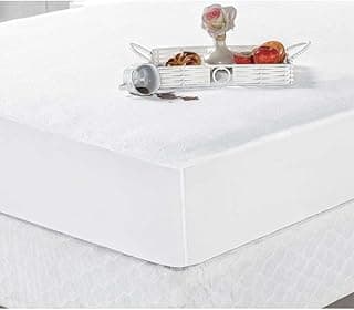 Protetor impermeável branco para colchão king size em malha antiácaro e antifungo