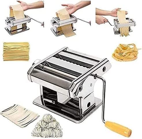 Máquina de macarrão para massas espaguete ravióli talharim lasanha pastel cilindro removível
