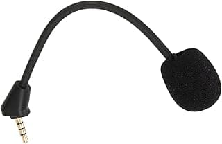 Haste de microfone preto para fones de ouvido de jogos PC com conector 3,5 mm