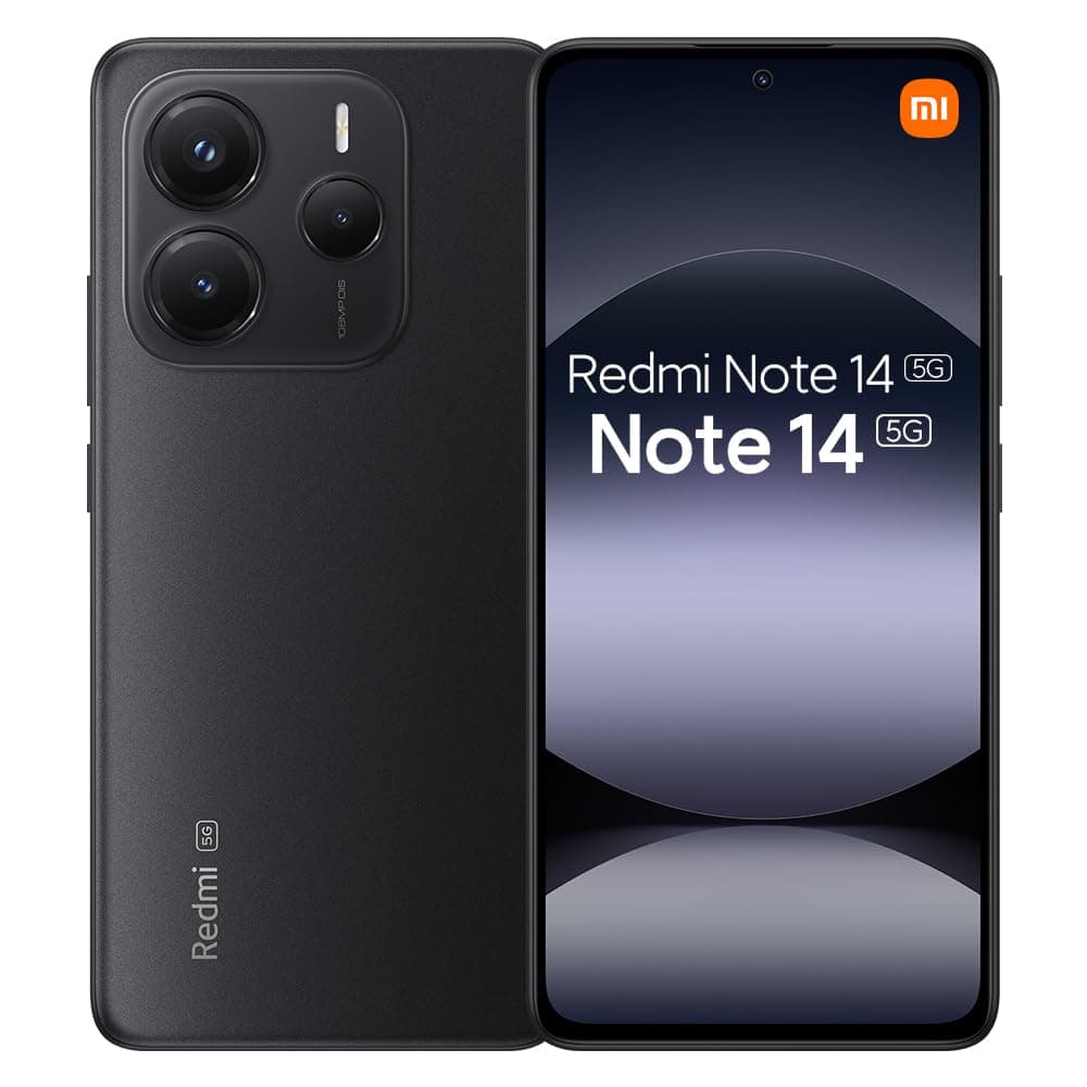 Smartphone Xiaomi Redmi Note 14 5G NFC 8GB RAM 256GB Midnight Black Preto