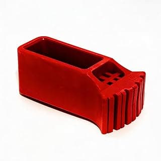Sapata de borracha vermelha articulada 63mmx26mm sem friso
