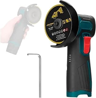 Esmerilhadeira angular elétrica 12V sem fio com bateria recarregável e acessórios