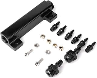 Kit Coletor De Admissão De Bloco De Vácuo Sluffs De 6 Portas, Admissão De Bloco De Vácuo, Válvula De Escape De Combustível Turbo Boost 1/8NPT Para Corrida