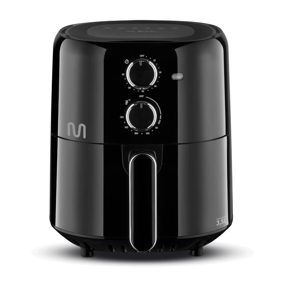 Fritadeira Elétrica sem Óleo Multi GO214 Air Fryer 3,5L Preto Black Piano 220V