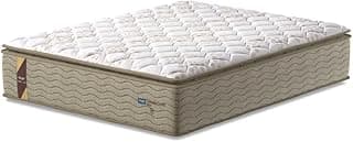 Colchão Casal Molas Guarda Costas Max Pillow Top 138x188x40cm Bege/Branco Probel