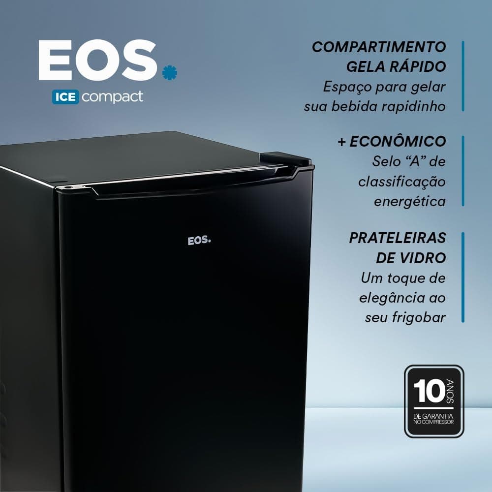 Frigobar EOS 71 Litros Ice Compact Preto EFB81P 110V