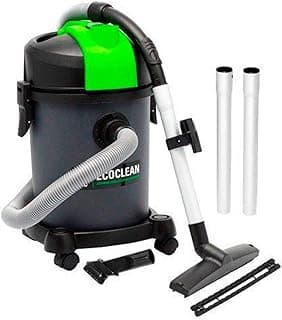 Aspirador de sólidos e líquidos Ecoclean, preto e verde, com acessórios