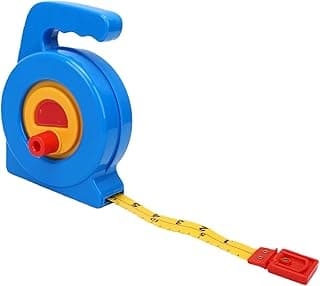 Garosa Fita Métrica Infantil de 100 Cm Fita Métrica Infantil Retrátil Com Alça Ergonômica Botão de Retração Automática para Medição de de Artesanato de Aprendizagem de Mate (macia)
