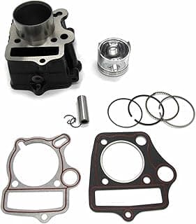 Kit de junta de pistão de cabeça de cilindro de 47 mm compatível com 70cc ATV Dirt Bike Go Karts