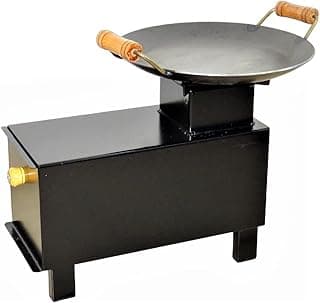 Duralar Fogão Portátil Lenha Campeiro 01 Boca Picanheira 40x35x18cm Preto Churrasqueira