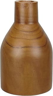 Jarra decorativa de madeira natural 25x15x15 cm - Home&Co