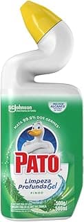 Garrafa de limpador sanitário gel desinfetante Pato, 500ml, aroma de pinho, limpeza profunda