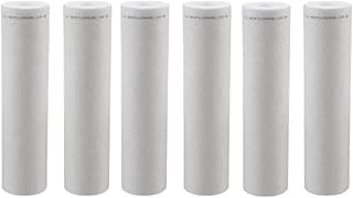 Kit 6 refil filtro de água polipropileno branco para caixa d'água