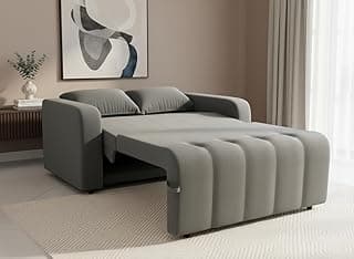 Sofá Cama 3 Lugares Retrátil e Reclinável Amora New 1,38m Suede Veludo (Cinza)