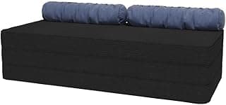 Colchão Dobrável Casal 3 em 1 Preto – Sofá, Cama e Conforto em Um Só Produto, Ideal Espaços Pequenos(Solteiro)
