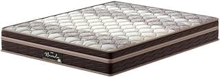 Probel Nevada Colchão Queen Size com Molas Ensacadas e Euro Pillow, Bege com Marrom, 26x158x198 cm, Suporta até 110kg por Pessoa