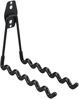 Gancho utilitário preto para escada com design em espiral