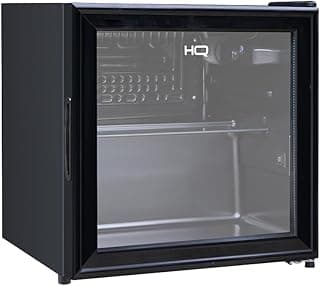 Frigobar expositor vertical HQ vidro duplo 50 litros preto HQ-50FBPV (220V)