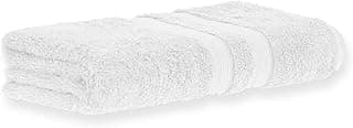 Toalha de banho Buddemeyer branca, 100% algodão egípcio, fio penteado, gramatura 550g/m²