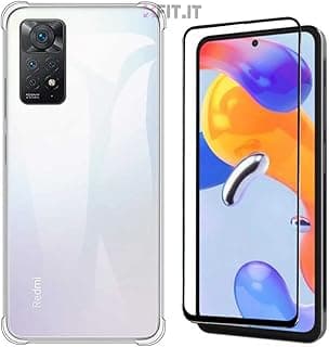 Capinha transparente Xiaomi Redmi Note 11 Pro 5G com película de vidro