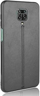 Capa de couro preta para XIAOMI Redmi Note 9 Pro Max com proteção 360°