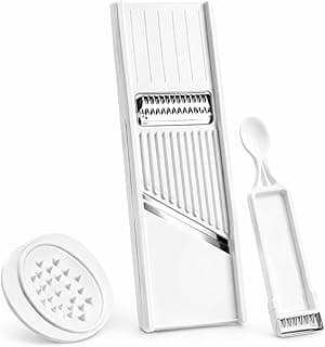 Cortador de Legumes Multifuncional 4 em 1 com Lâminas Inox, fatiador, ralador e descascador manual.
