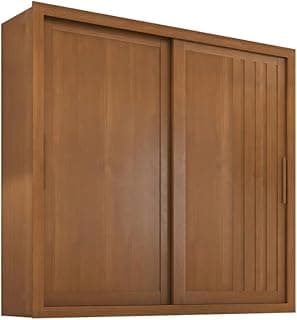 Guarda-roupa casal ripado 2 portas de correr 4 gavetas Trianon Zanzini madeirado